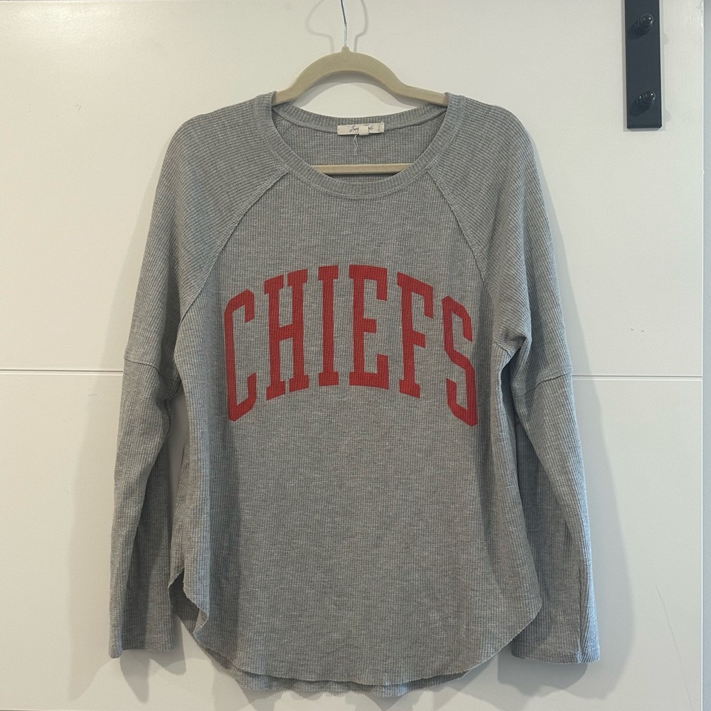 Junk Food Clothing Gray Waffle Thermal Tee